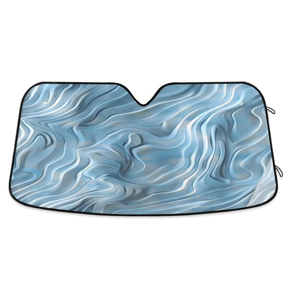 ALAZA Liquid Art Print Windshield Sun Shade Car Foldable Sun Visor Block UV Rays Protector 55"x27.6"