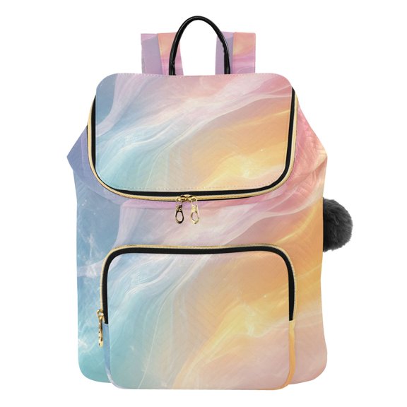 ALAZA Liquid Pink Marble Travel Backpack Laptop Bag Large Capacity Daypack