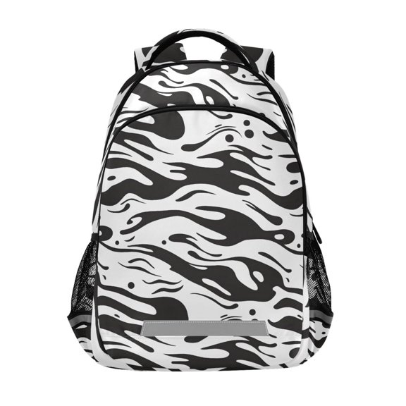 ALAZA Liquid Wave Pattern Backpack Elementary School Bag Bookbag Travel Rucksack