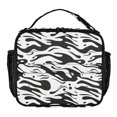 thumbnail image 1 of ALAZA Liquid Wave Pattern Lunch Box Insulated Lunch Bag Cooler Tote with Shoulder Strap, 1 of 7