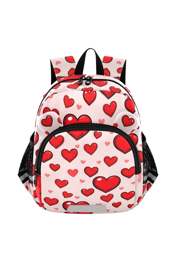 Love Hearts Mini Backpack School Bookbag Age 3-7 Small