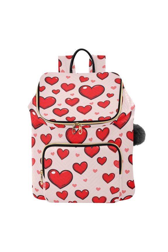 Love Hearts Travel Backpack Laptop Bag Large Capacity Daypack