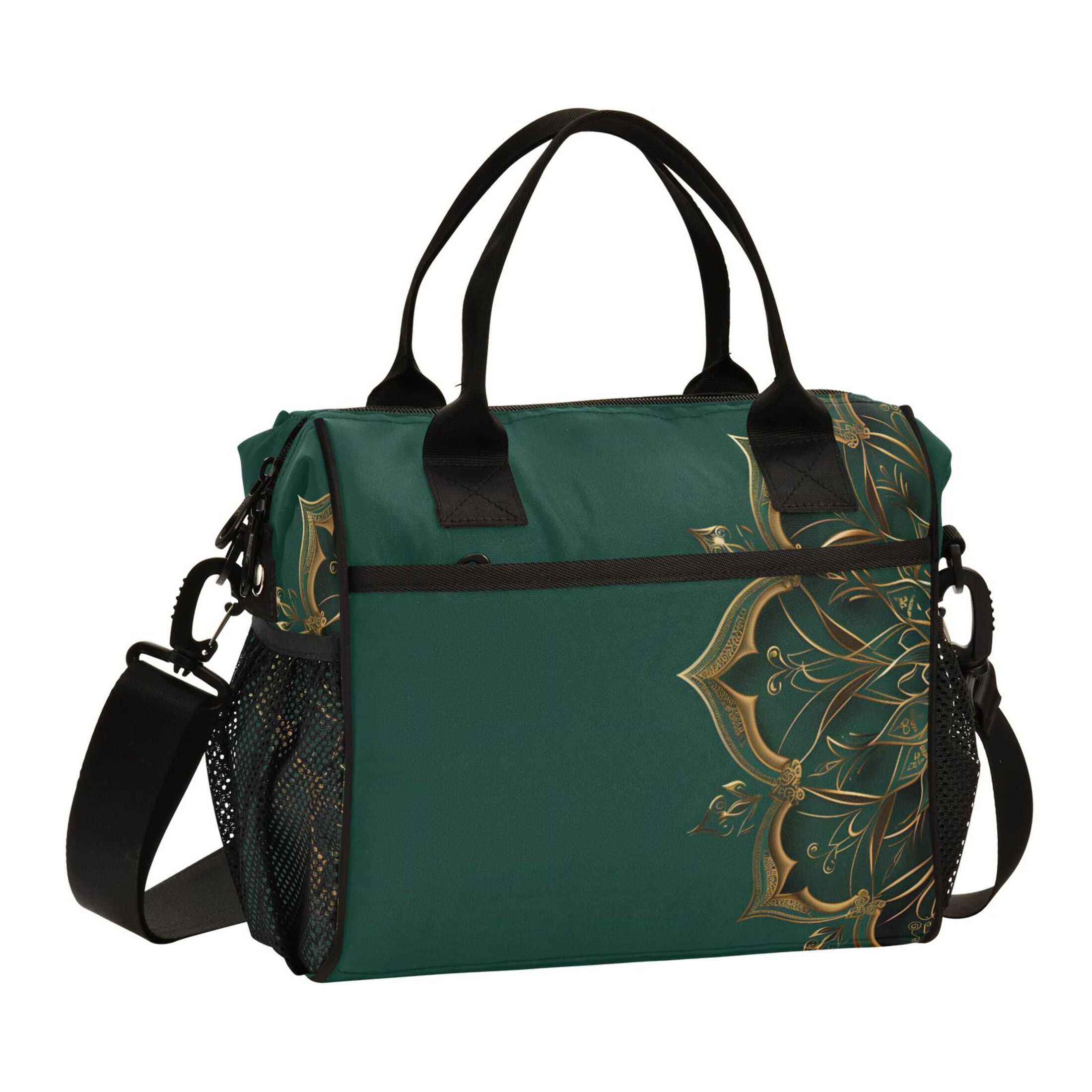 ALAZA Luxury Abstract Pattern Insulated Lunch Bag Reusable Tote Box Adjustable Shoulder Strap for Work Picnic