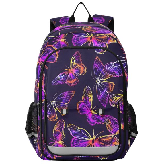 ALAZA Magic Butterfly Laptop Backpack Purse Travel Bag Casual School Bookbag Rucksack for Women Men