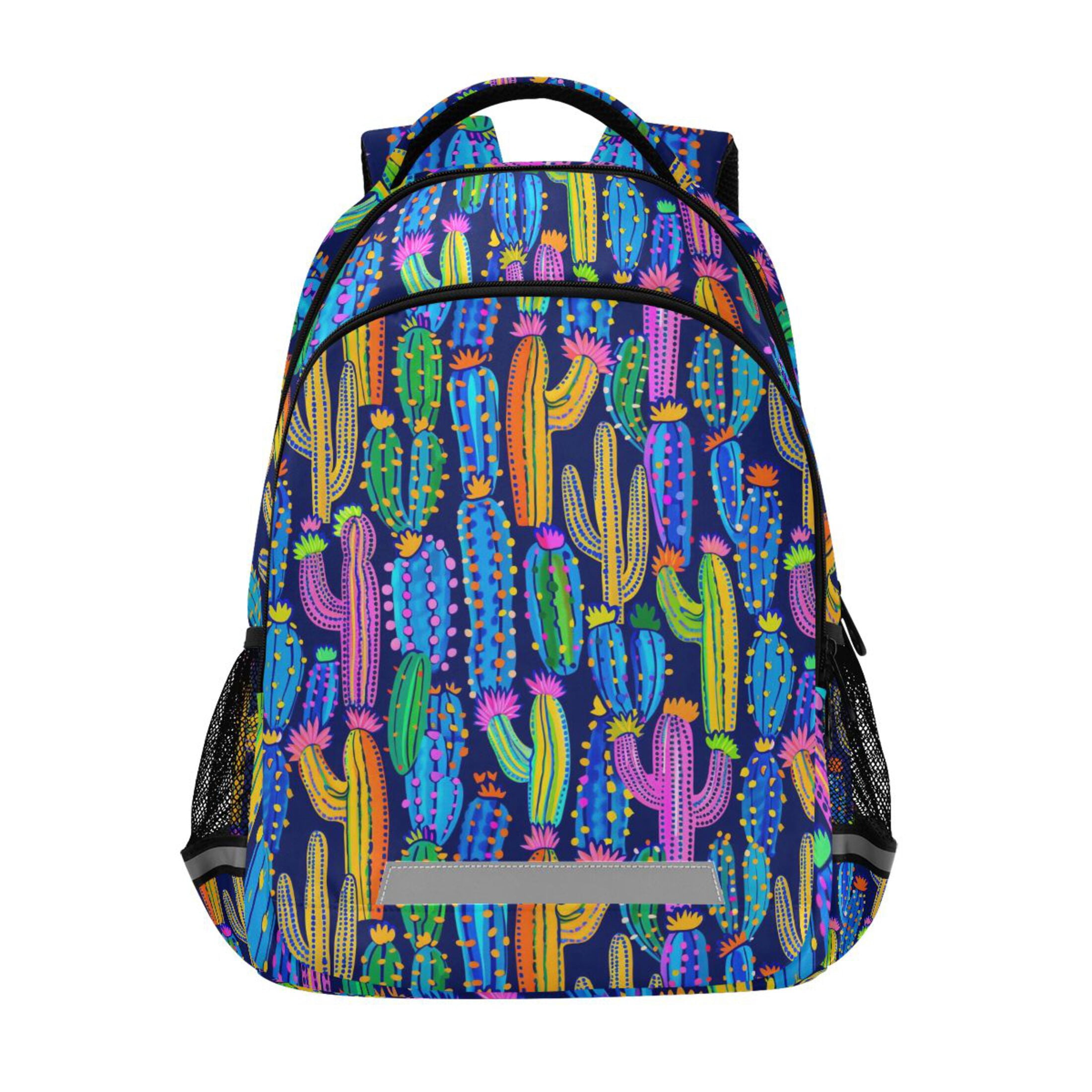 Cactus Rucksack ALAZA Magic Cactus Backpack Elementary School Bag Bookbag Travel ...