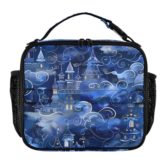 ALAZA Magic Castle Lunch Box Insulated Lunch Bag Cooler Tote with Shoulder Strap