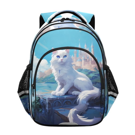 ALAZA Magic Cat on Landscape School Backpack Elementary Bag Bookbag Travel Rucksack