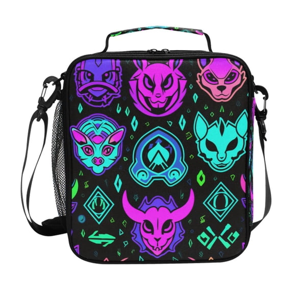 ALAZA Magic Cats Devils Lunch Box Insulated Lunch Bag Reusable Thermal Cooler Tote School Picnic