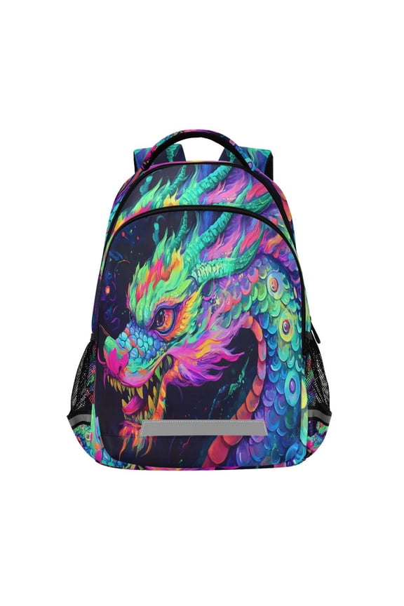 Magic Cool Dragon Backpack Elementary School Bag Bookbag Travel Rucksack