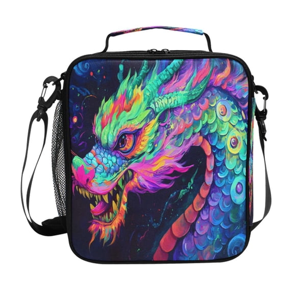 ALAZA Magic Cool Dragon Lunch Box Insulated Lunch Bag Reusable Thermal Cooler Tote School Picnic