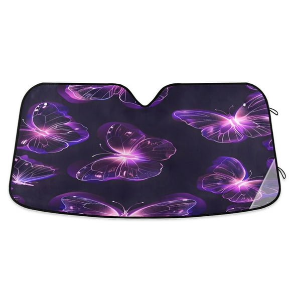 ALAZA Magic Cute Butterfly Windshield Sun Shade Car Foldable Visor Block UV Rays Protector 57"x31.5"