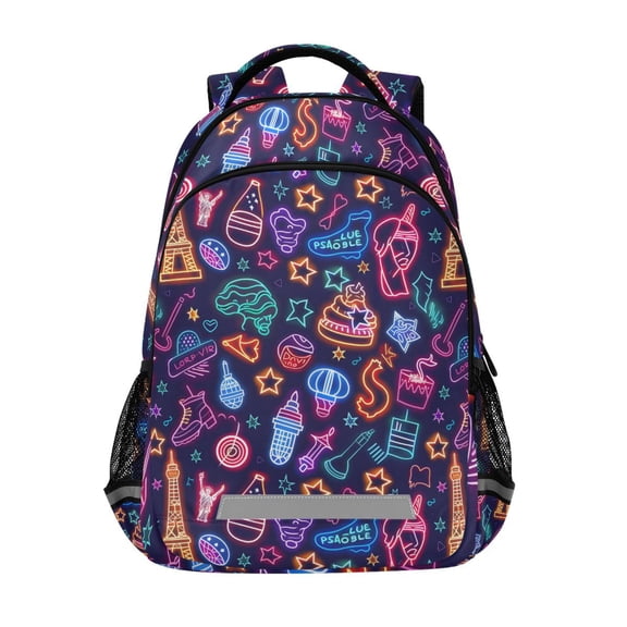 ALAZA Magic Cute Pattern Backpack Elementary School Bag Bookbag Travel Rucksack