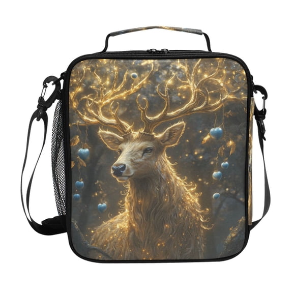 ALAZA Magic Deer Lunch Box Insulated Lunch Bag Reusable Thermal Cooler Tote School Picnic