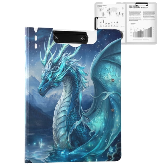 ALAZA Magic Dragon Wings A4 Foldable Clipboard 360 Degree Folder Binder