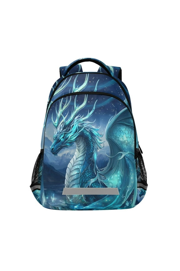 Magic Dragon Wings Backpack Elementary School Bag Bookbag Travel Rucksack