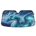thumbnail image 1 of ALAZA Magic Dragon Wings Windshield Sun Shade Car Foldable Visor Block UV Rays Protector 55"x27.6", 1 of 8