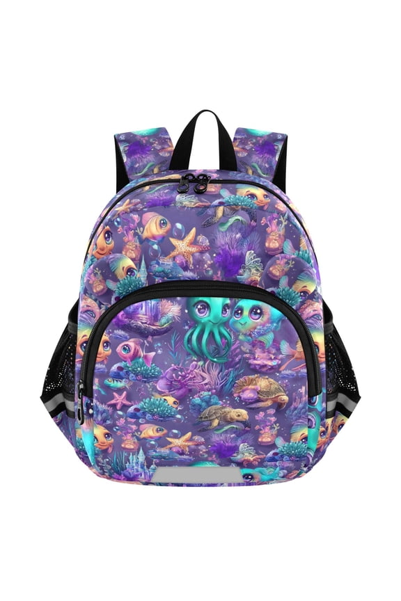 Magic Fish Ocean Castle Mini Backpack School Bookbag Age 3-7 Medium