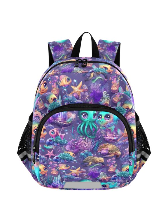 Magic Fish Ocean Castle Mini Backpack School Bookbag Age 3-7 Small