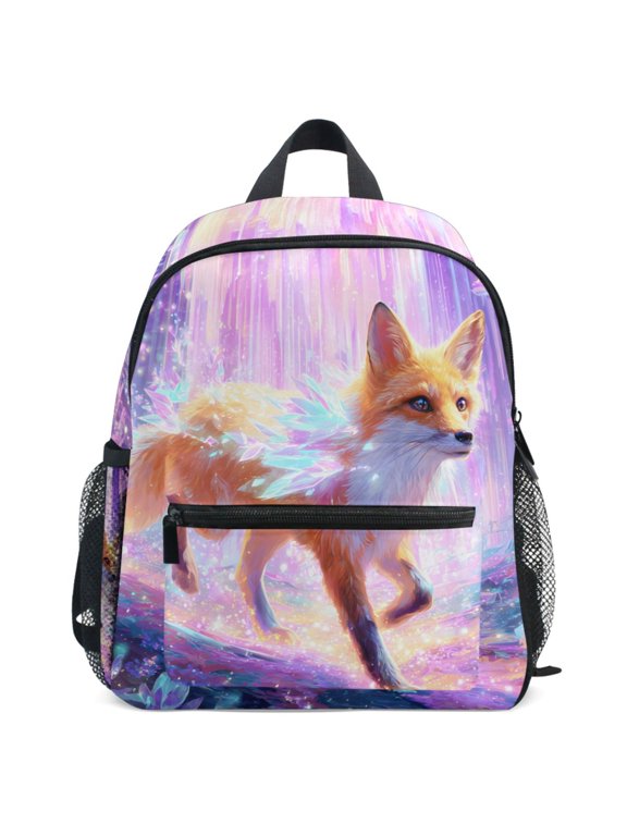 Magic Fox Forest Pattern Kids Backpack for Preschool Kindergarten Toddler Bags