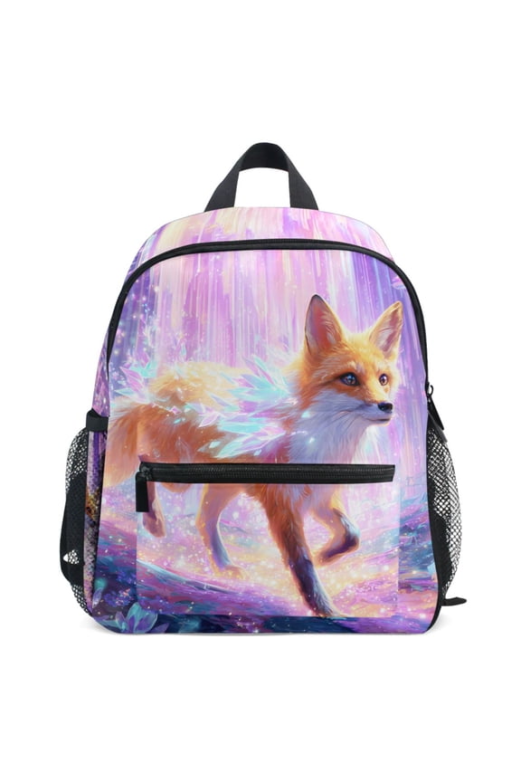 Magic Fox Forest Pattern School Backpack Student Bookbag Mini Bag
