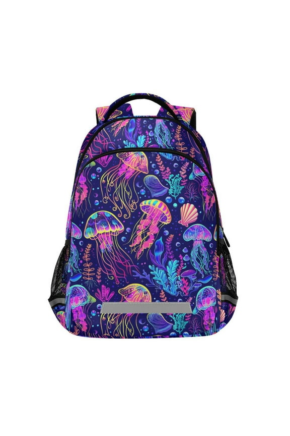 Magic Jellyfish Ocean Backpack Elementary School Bag Bookbag Travel Rucksack
