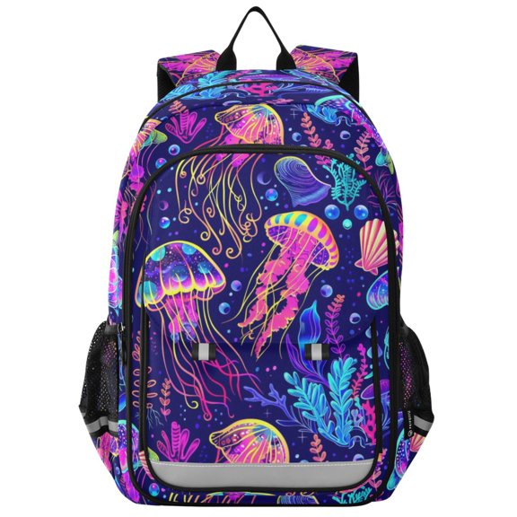 ALAZA Magic Jellyfish Ocean Laptop Backpack Purse Travel Bag Casual School Bookbag Rucksack for Women Men
