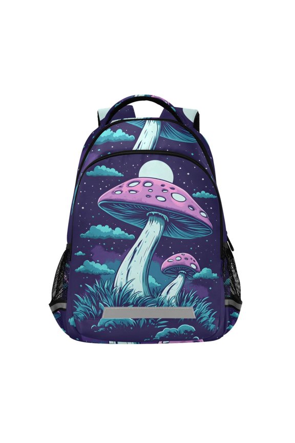 Magic Mushroom Backpack Elementary School Bag Bookbag Travel Rucksack