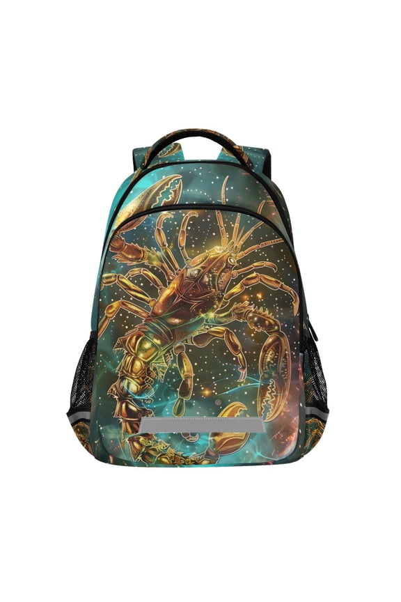 Magic Scorpio Zodiac Backpack Elementary School Bag Bookbag Travel Rucksack