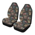 thumbnail image 1 of ALAZA Magic Skulls Car Seat Covers 2 PCs Universal Auto Front Seats Interior Protector, 1 of 7