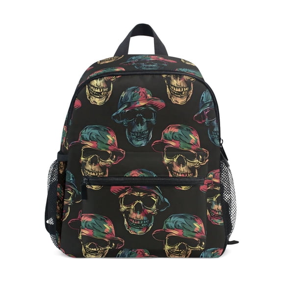 ALAZA Magic Skulls School Backpack Small Bookbag Mini Bags