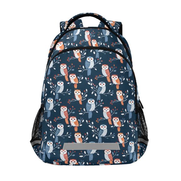 ALAZA Many Owls on Branch Backpack Elementary School Bag Bookbag Travel Rucksack