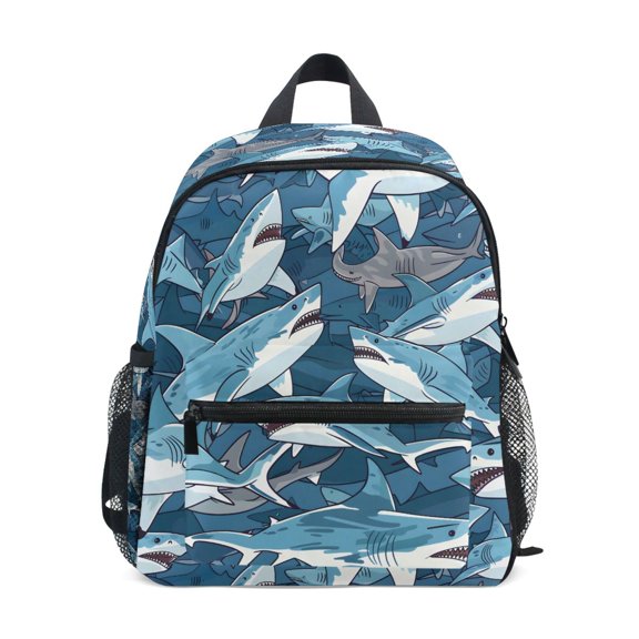 ALAZA Many Sharks School Backpack Small Bookbag Mini Bags