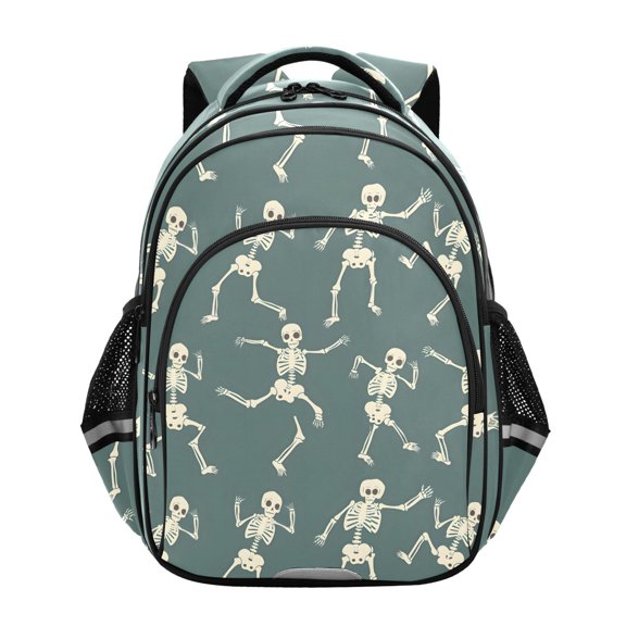 ALAZA Many Skeleton Dancing School Backpack Elementary Bag Bookbag Travel Rucksack