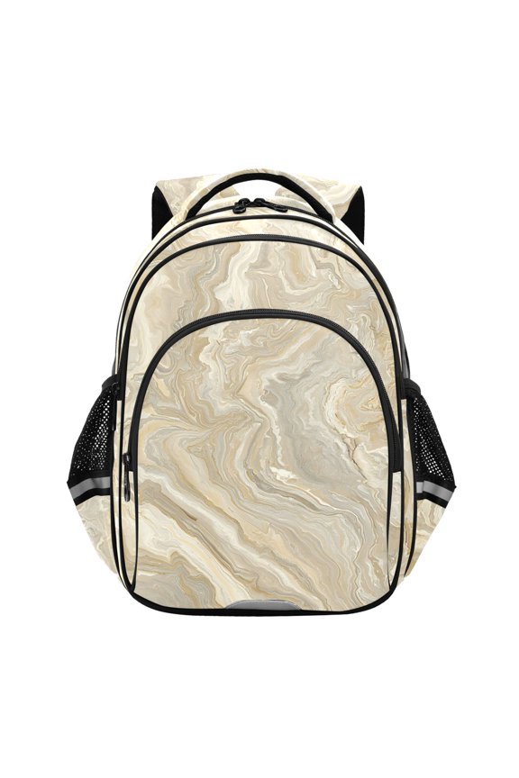 Marble Golden School Backpack Elementary Bag Bookbag Travel Rucksack
