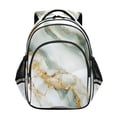 thumbnail image 1 of ALAZA Marble Green School Backpack Elementary Bag Bookbag Travel Rucksack, 1 of 6