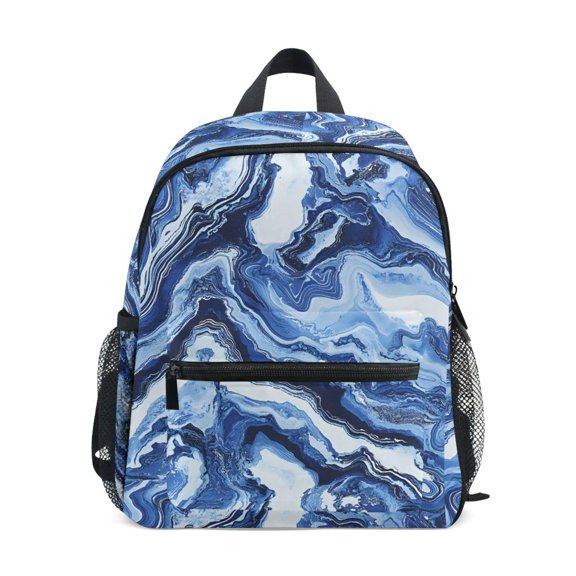 ALAZA Marble Liquid School Backpack Small Bookbag Mini Bags