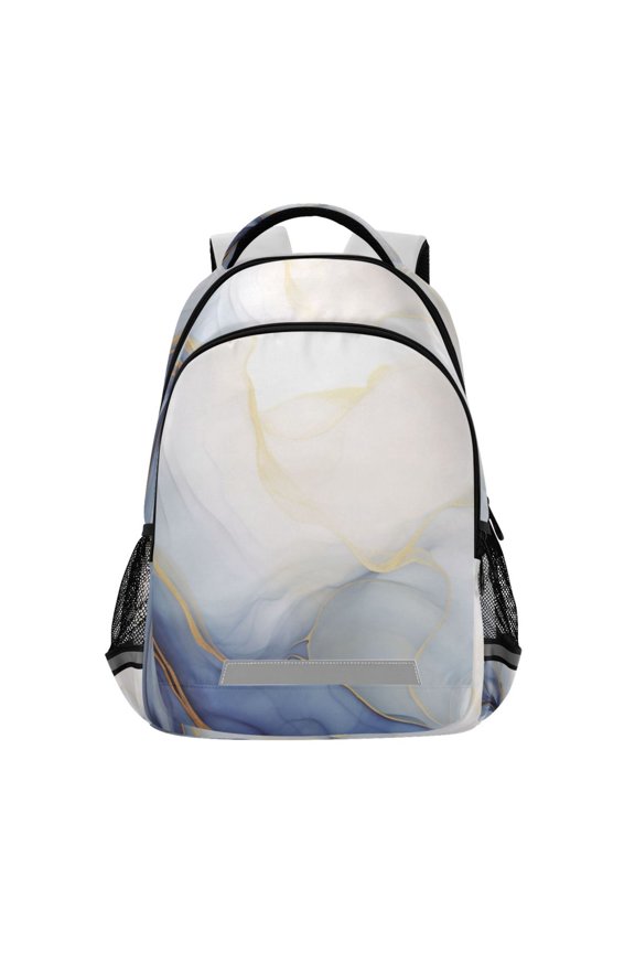 Marble Pattern Backpack Elementary School Bag Bookbag Travel Rucksack