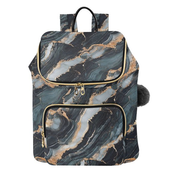 ALAZA Marble Pattern Travel Backpack Laptop Bag Large Capacity Daypack