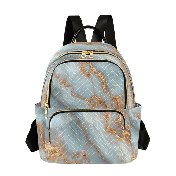 ALAZA Marble Pattern Womens Travel Laptop Backpack Large Daypack Ladies Shoulder Bags S