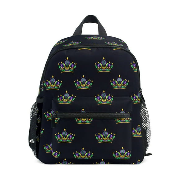 ALAZA Mardi Gras Print School Backpack Small Bookbag Mini Bags