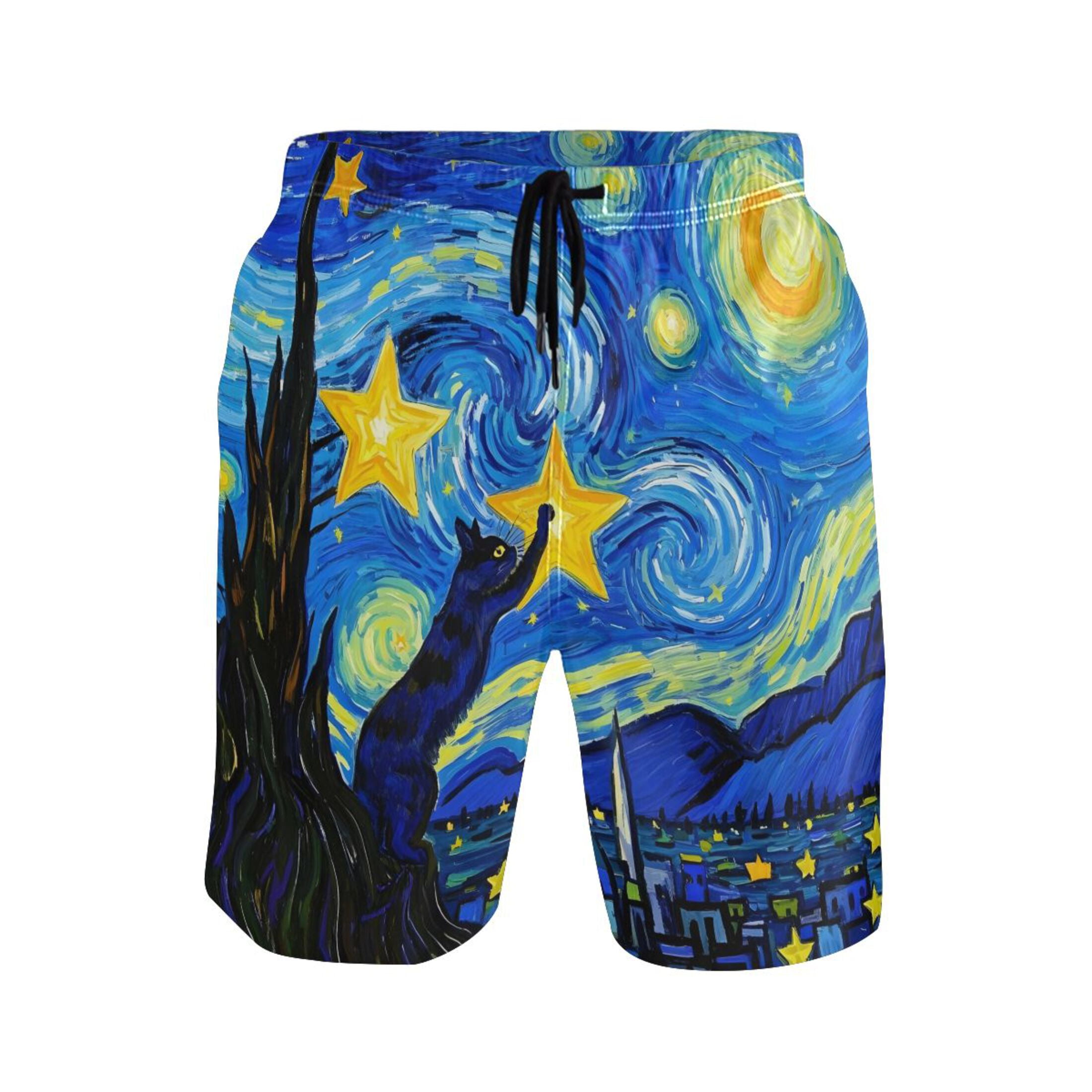 ALAZA Starry Night Van Gogh Laptop Backpack - 17 Inch Laptop Compartment Travel Daypack For Women & Men - Multiple Pockets, Reflective Strips, Durable Polyester - View #13