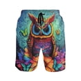 thumbnail image 1 of ALAZA Men's Swim Trunks Owl Mandala Flower Beach Shorts with Pockets S, 1 of 6