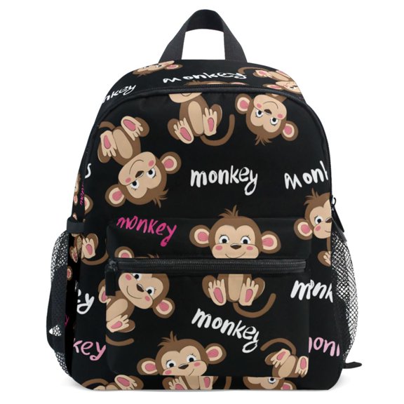ALAZA Monkey Cute Pattern School Backpack Student Bookbag Mini Bag