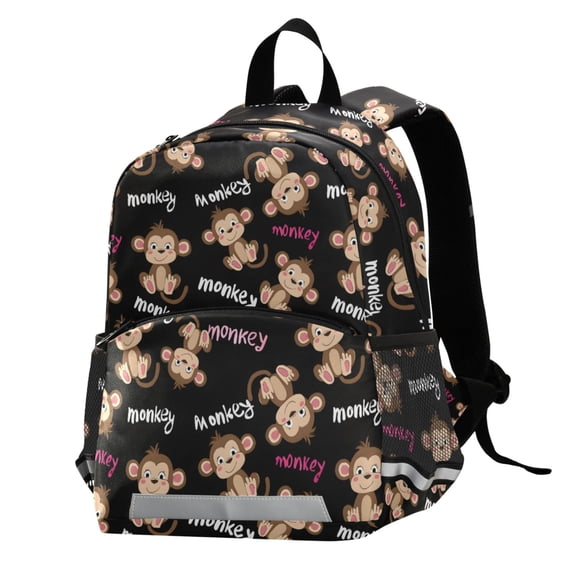 ALAZA Monkey Cute School Backpack Elementary Student Bookbag
