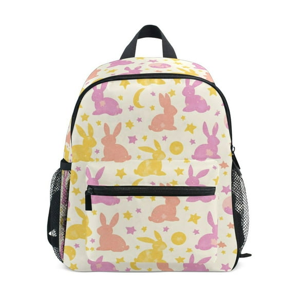 ALAZA Moon Rabbits Stars School Backpack Small Bookbag Mini Bags