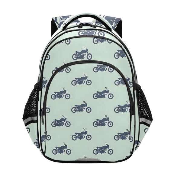 ALAZA Motorcycle Retro School Backpack Elementary Bag Bookbag Travel Rucksack