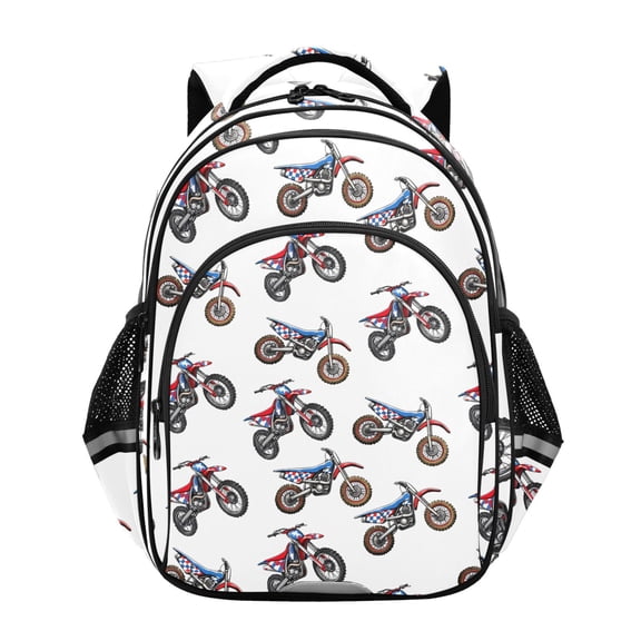 ALAZA Mountain Bikes School Backpack Elementary Bag Bookbag Travel Rucksack
