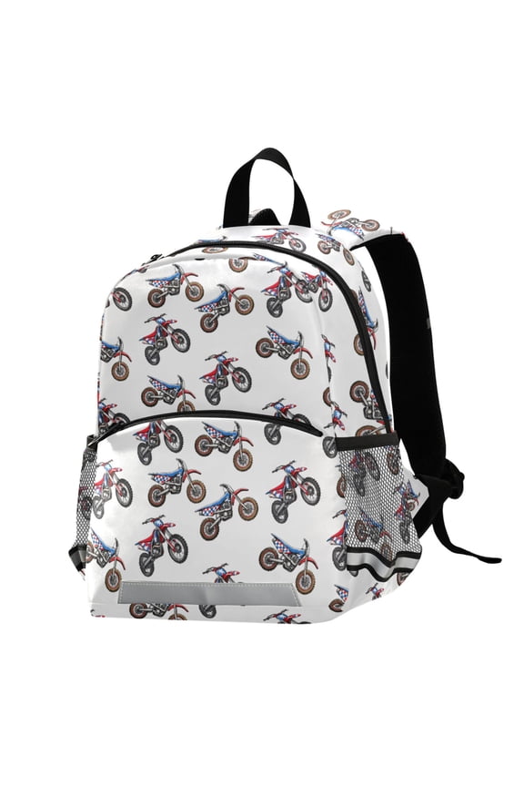 Mountain Bikes School Backpack Elementary Student Bookbag