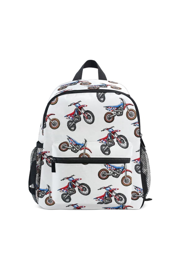 Mountain Bikes School Backpack Small Bookbag Mini Bags