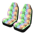 thumbnail image 1 of ALAZA Multicolor Checkered-a1 Car Seat Covers 2 PCs Universal Auto Front Seats Interior Protector, 1 of 7